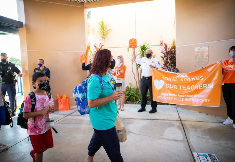 Volunteers Show Their Appreciation for Teachers at 22 Coral Springs