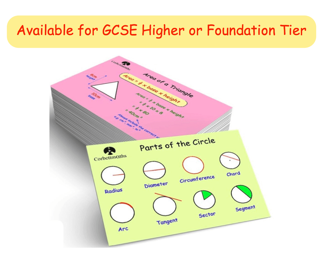 Revision Cards Corbettmaths