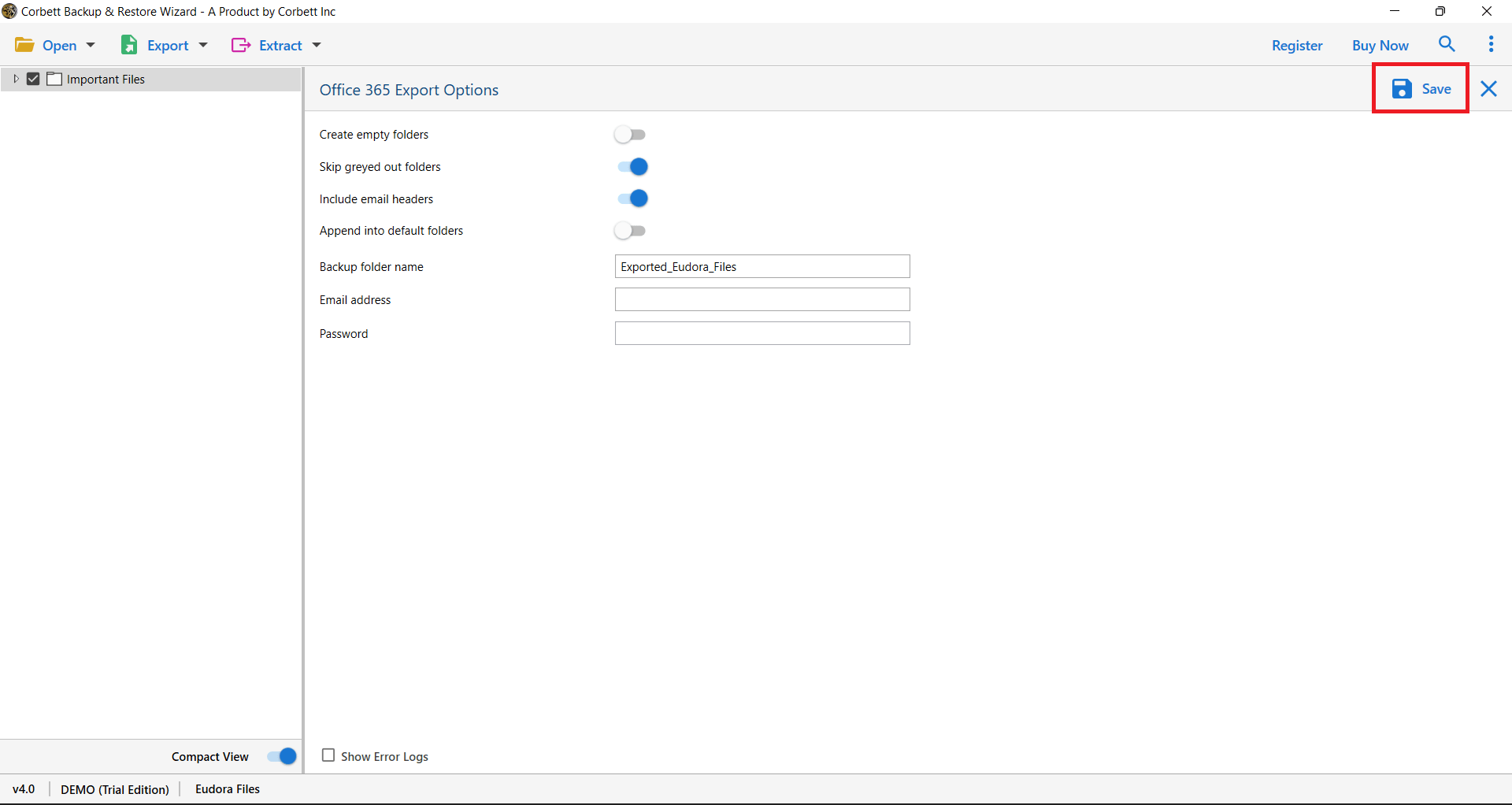 Export Mailbox from Eudora to Office 365 Account Complete Guide
