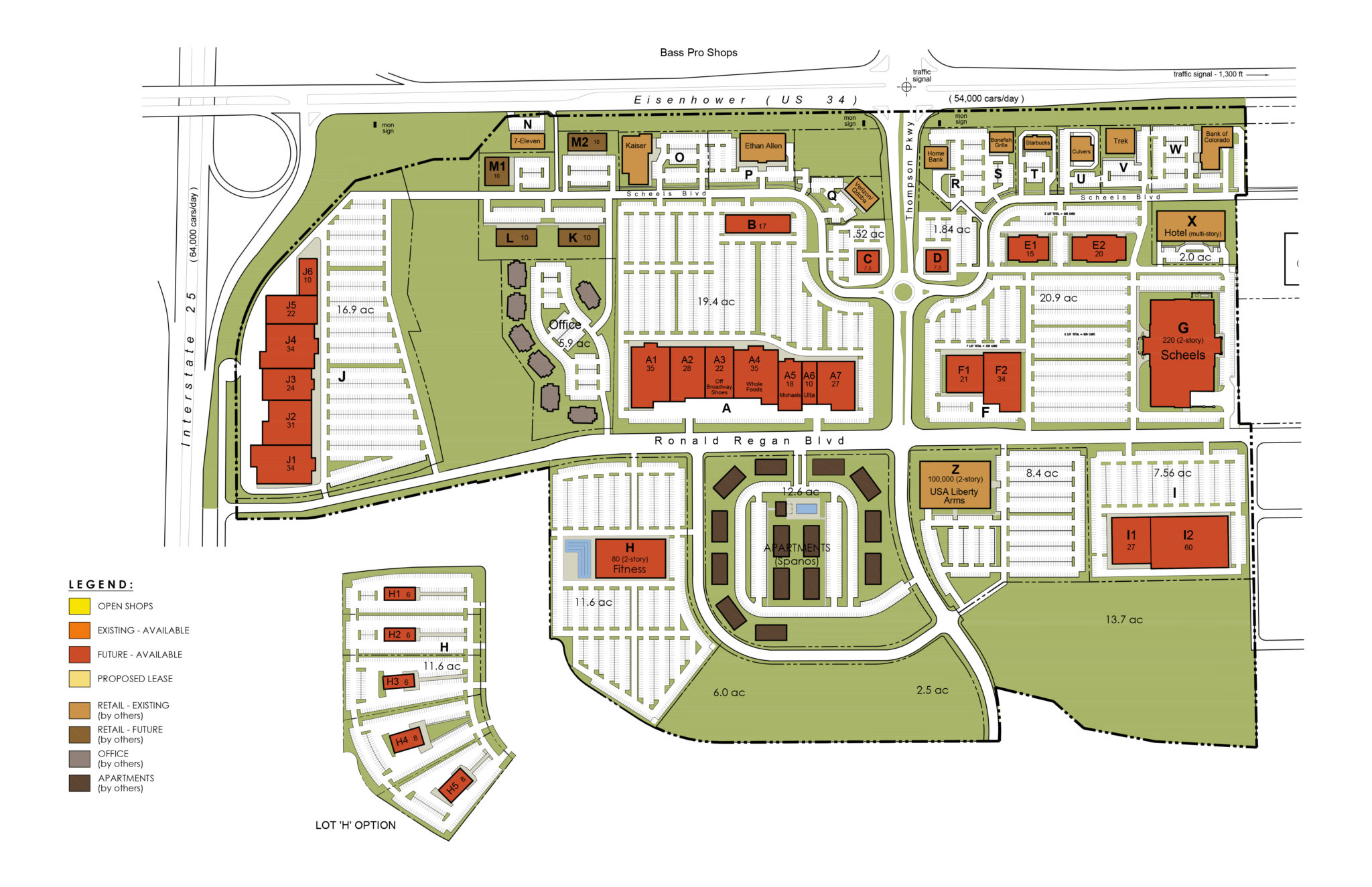 Johnstown Plaza Johnstown, CO Corbin Park Retail Village in Overland