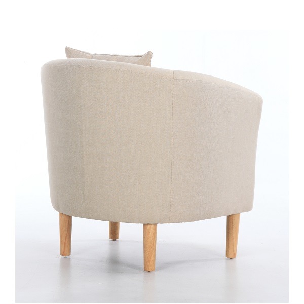 Fabric Tub Chairs York Fabric Tub Chair Armchair Cream · Chairs Warehouse
