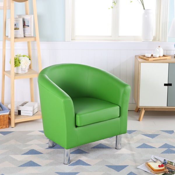 Camden Leather Tub Chair Green Chairs Warehouse