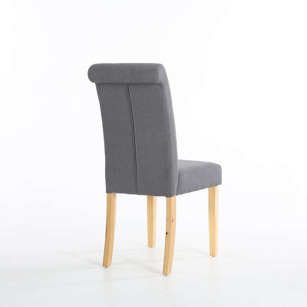 Kensington Fabric Dining Chairs, Grey Chairs Warehouse