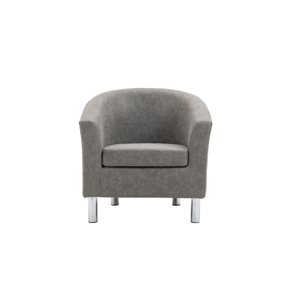 Leather Tub Chairs Camden Leather Tub Chair Armchair Grey · Chairs