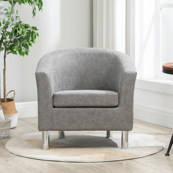 Leather Tub Chairs Camden Leather Tub Chair Armchair Grey · Chairs Warehouse