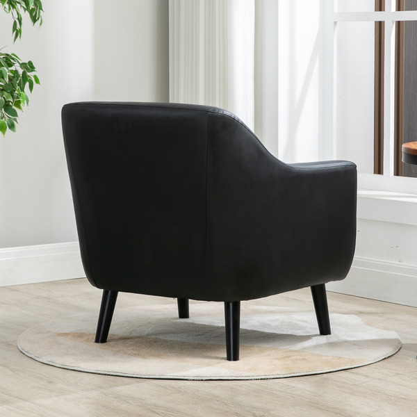 Leather Tub Chairs Cheshire Leather Tub Chair Armchair Black · Chairs