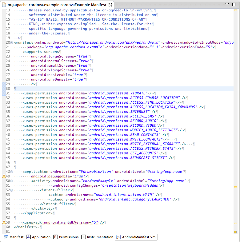 Getting Started with Android Apache Cordova