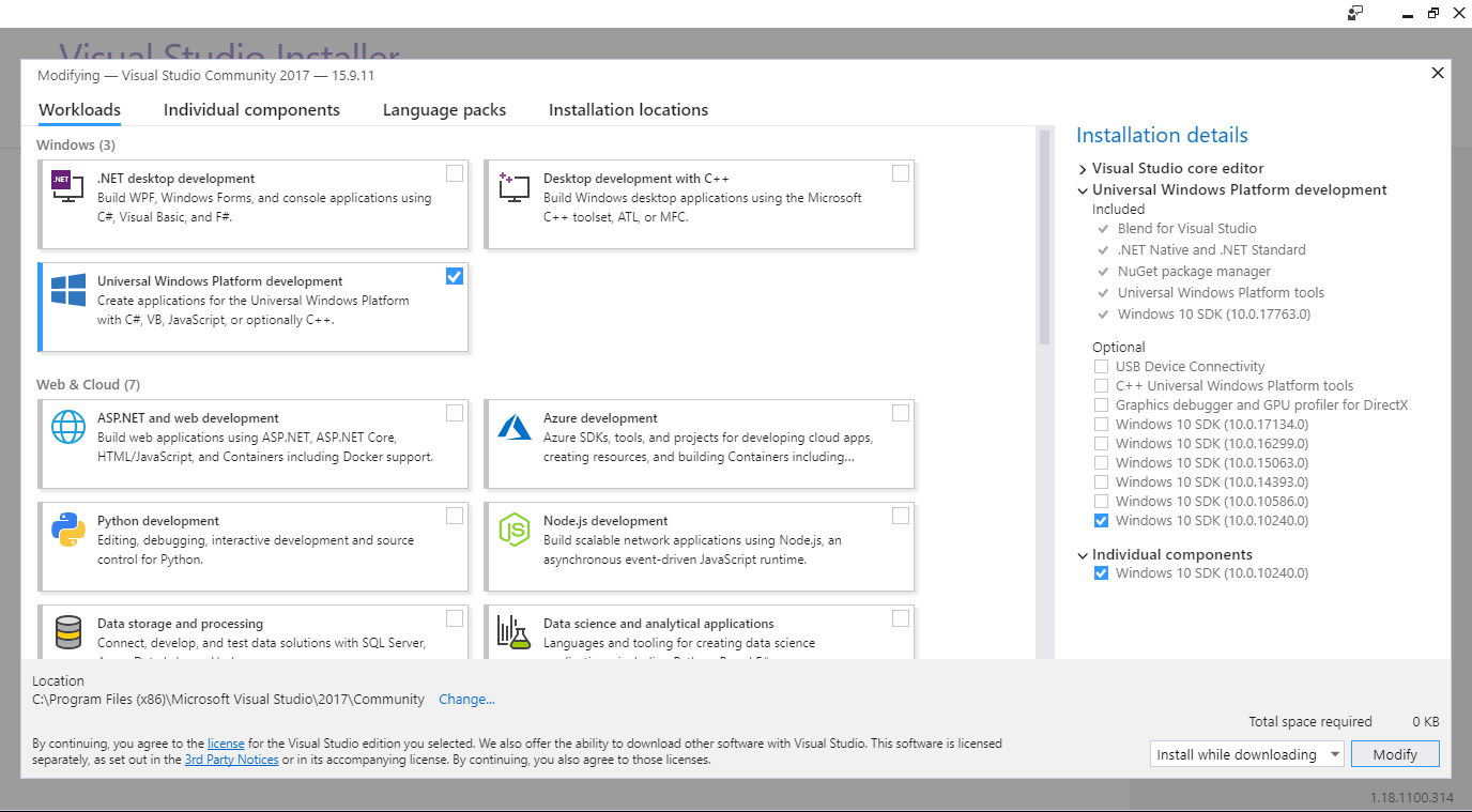 Windows Platform Guide Apache Cordova