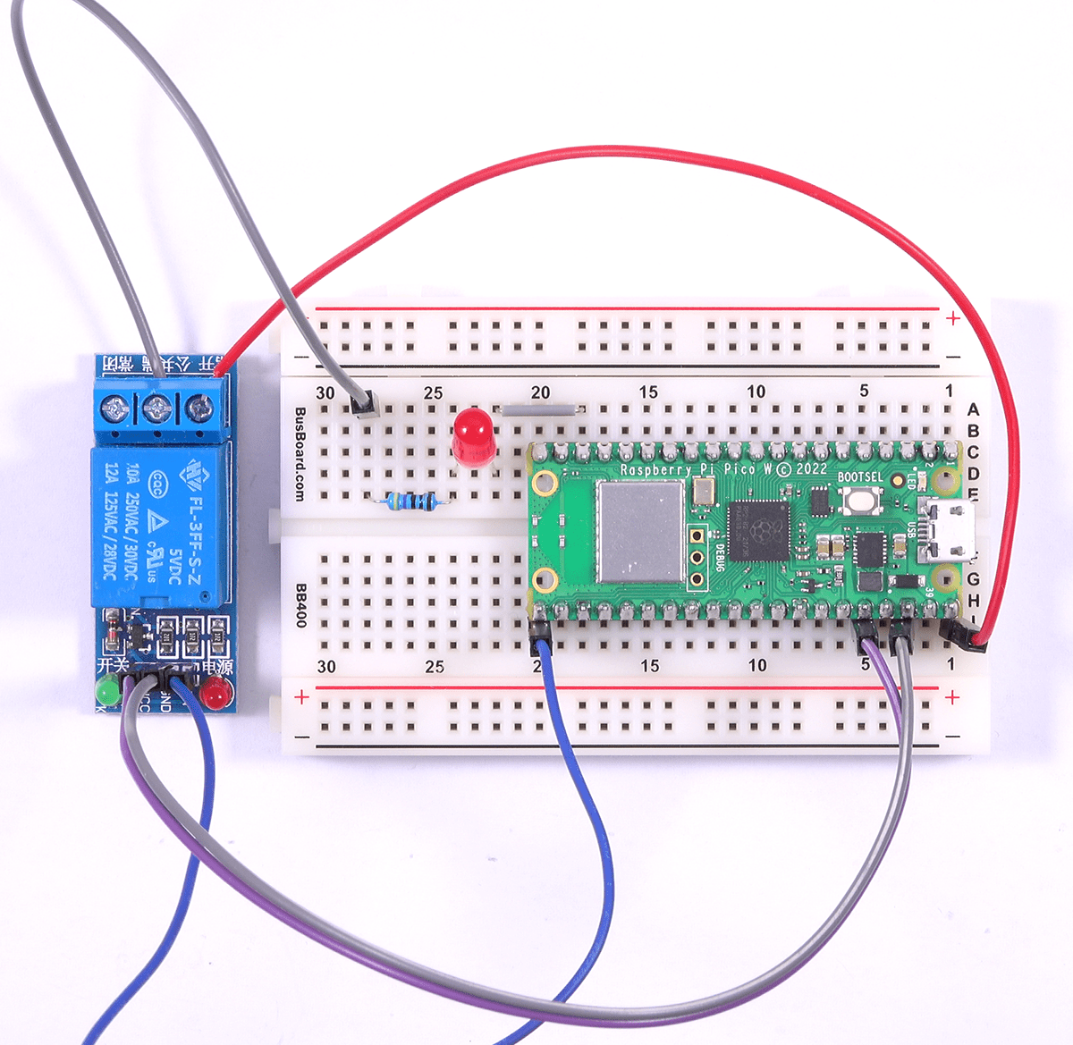 Getting Started With Relays Examples with Raspberry Pi Pico