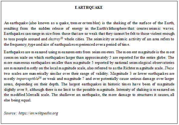 The following text is for questions 1 to 3. For Question Bellow According To Paragraph 1