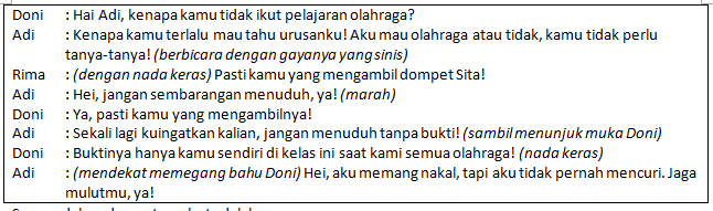 Suasana dalam drama tersebut adalah&hellip;