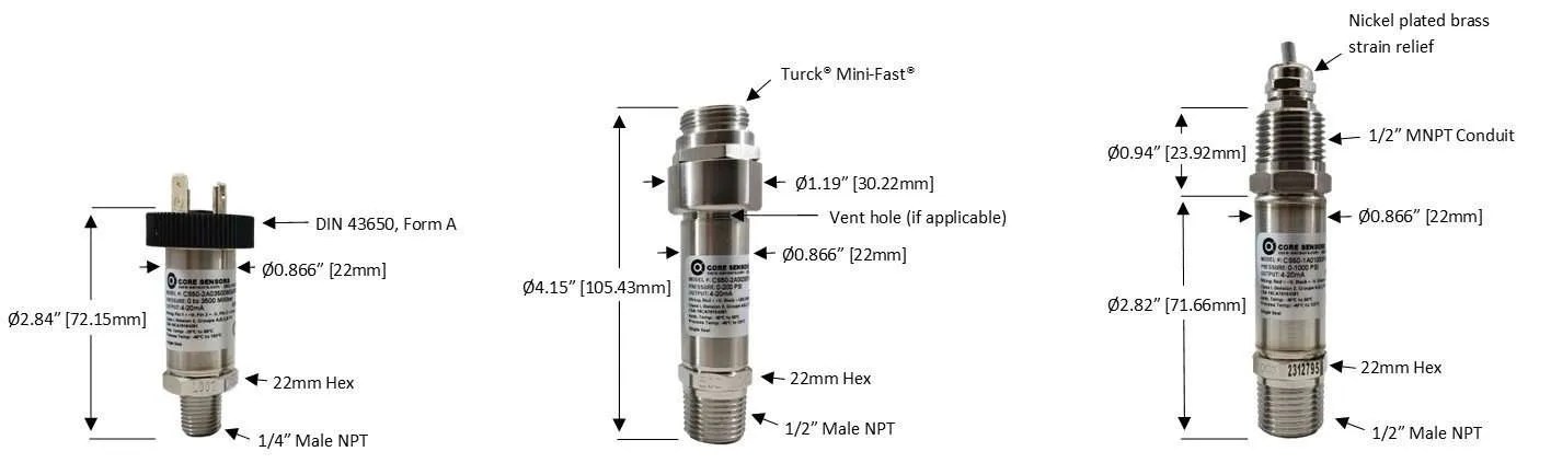 Non-Incendive Pressure Transducer / Non-Sparking Pressure Transmitter