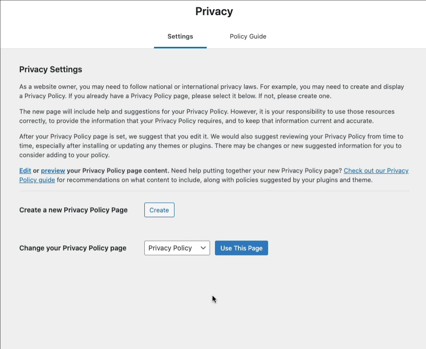 49264 (Redesign the Privacy Settings page (includes Privacy Policy