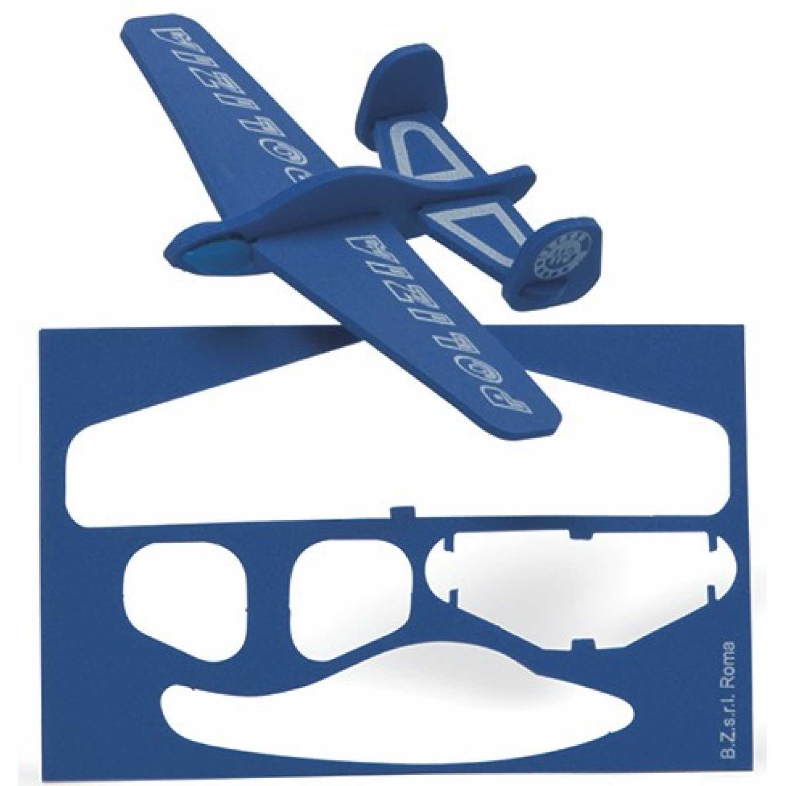 Schaumstoff Flugzeug klein günstig bedrucken mit Logo als Werbegeschenk