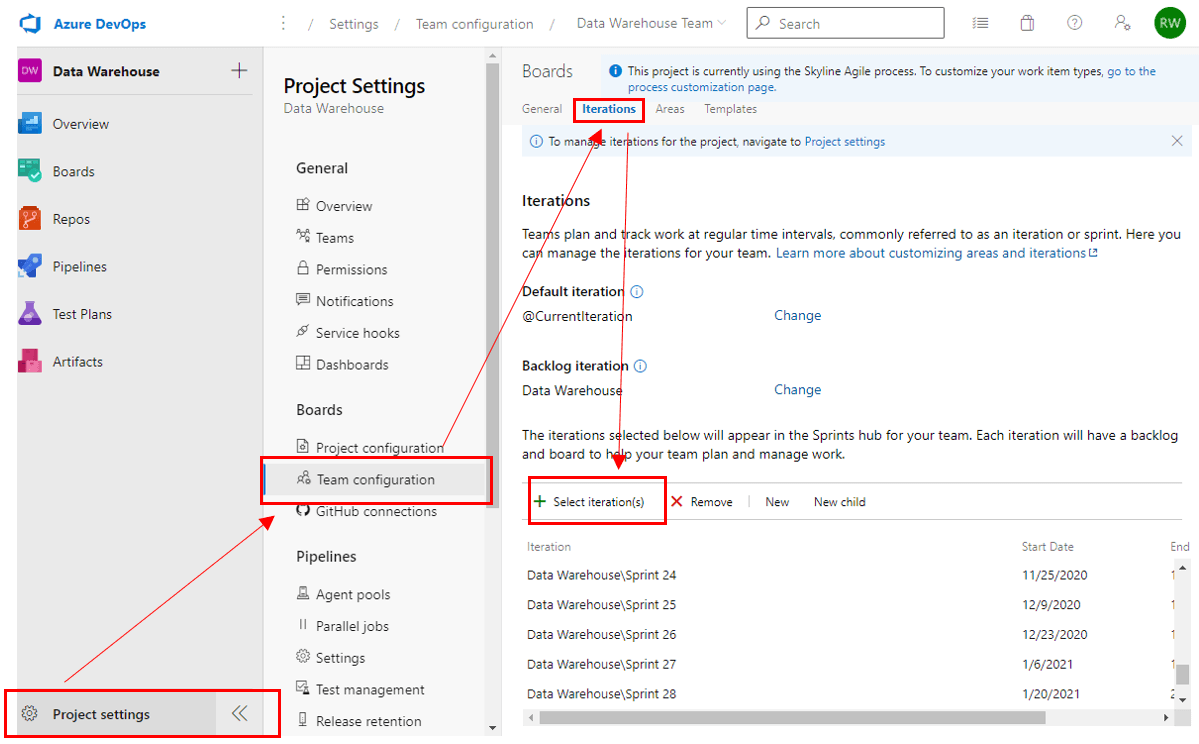 Getting Started with Azure DevOps Setting up Sprints