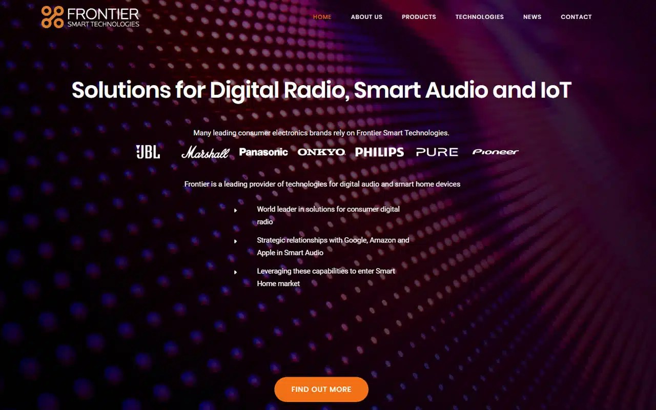 Web Design Portfolio: Smart Audio Technologies