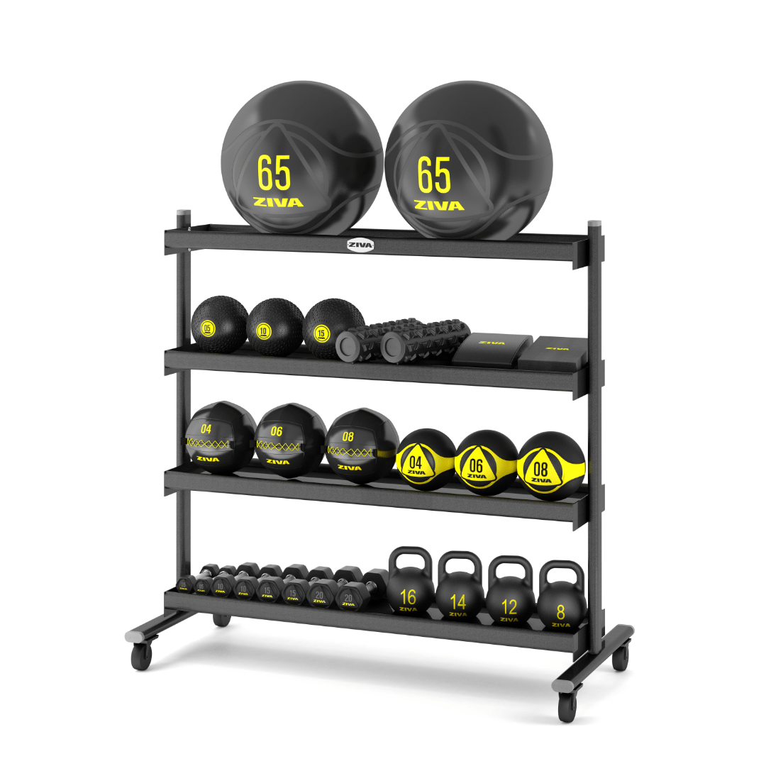 ZIVA XP Performance 4 Tier Storage Rack Core Fitness