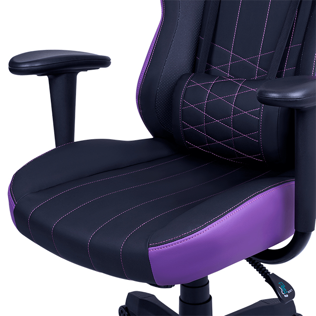 Silla Gamer Cooler Master Caliber E1 Morada Reclinable 120Kg