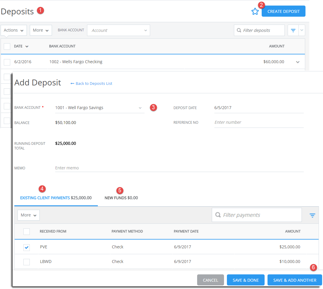 Deposits CORE Help Center