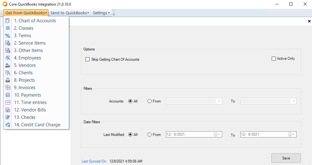 COREQuickBooks Desktop Integration CORE Help Center