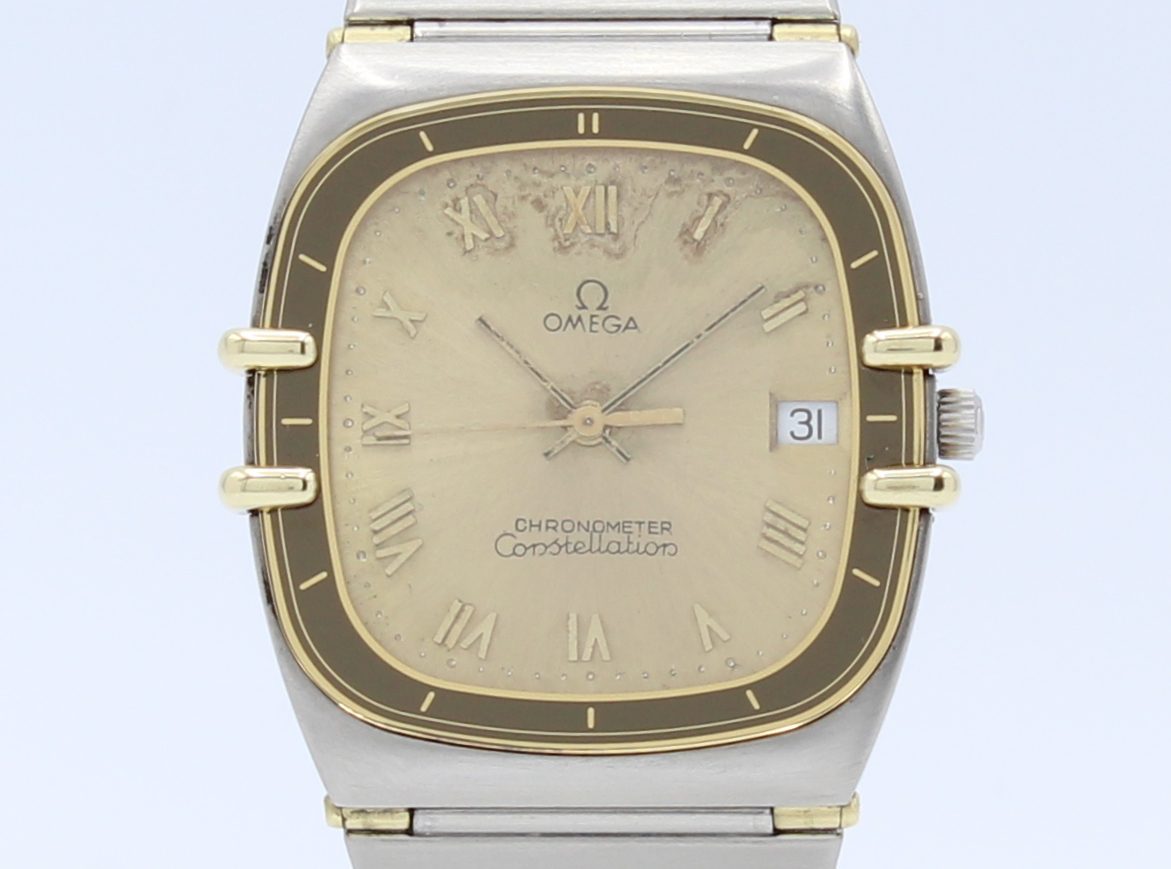 Omega Constellation Chronometer Quartz 18k GoldSteel Corello