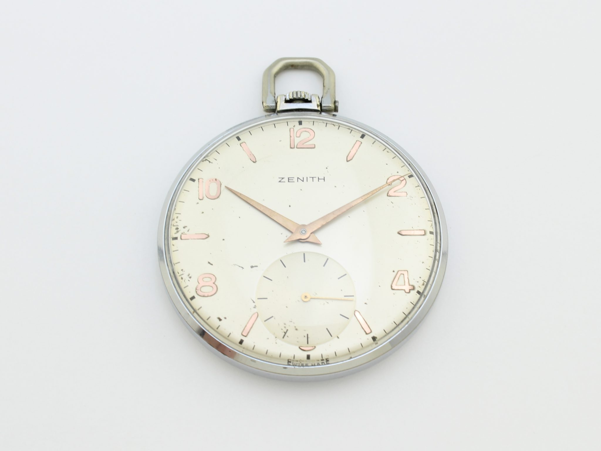 Zenith Pocket Watch Manual Winding Steel Corello