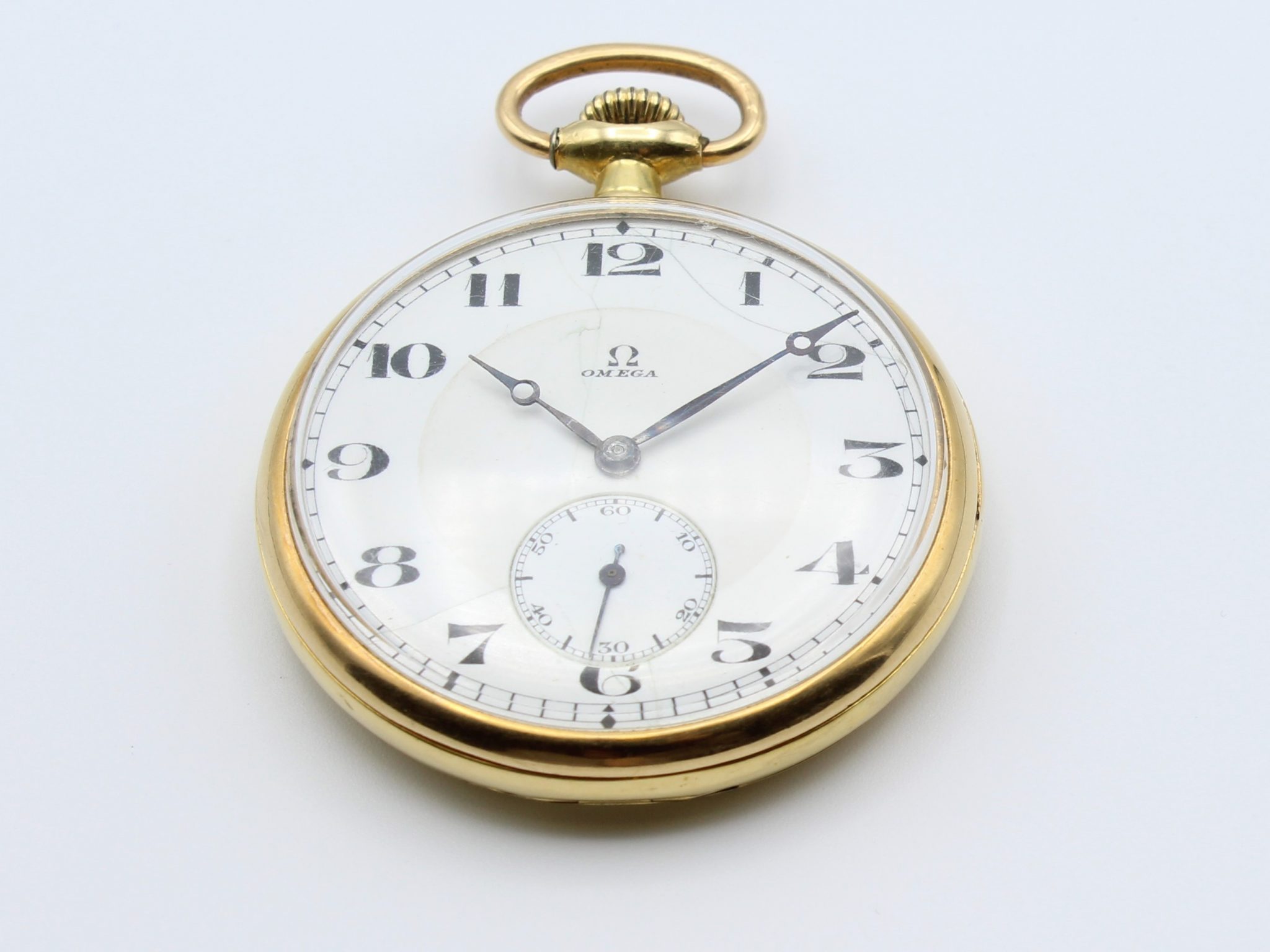 Omega Vintage Pocket Watch Gold Corello