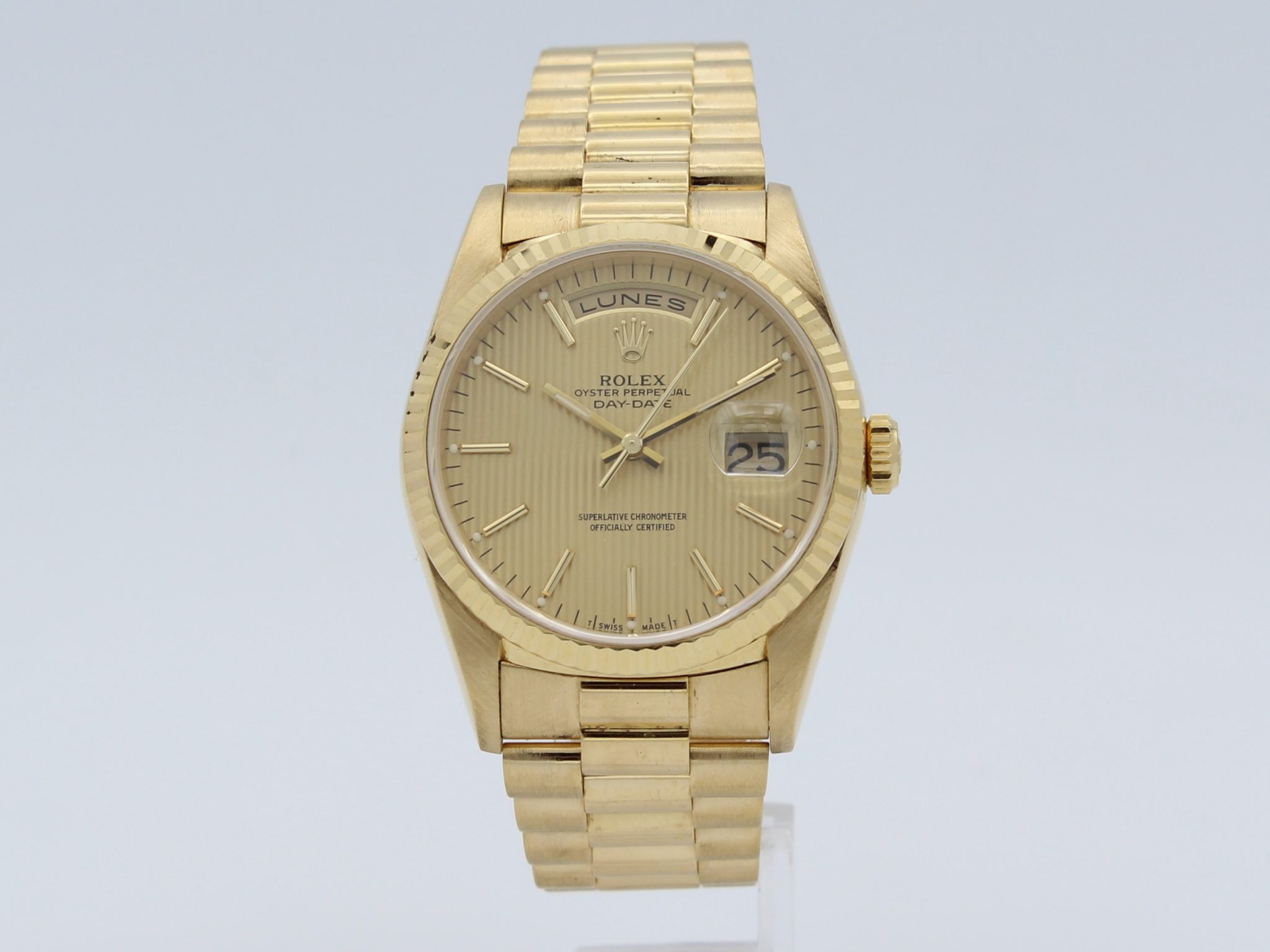 Rolex Oyster Perpetual Day Date With Diamonds