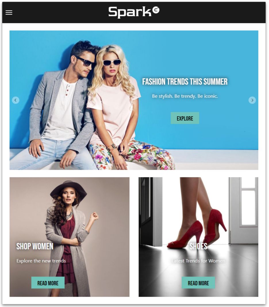 coremediaheadlessclientreact Spark The React Example Application for the CoreMedia
