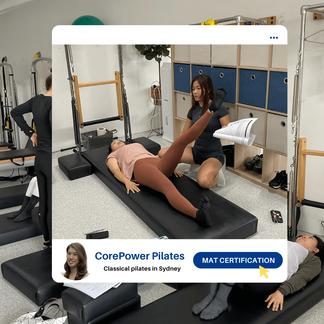 Classical Mat Pilates certification in North Sydney Autumn 2024 June