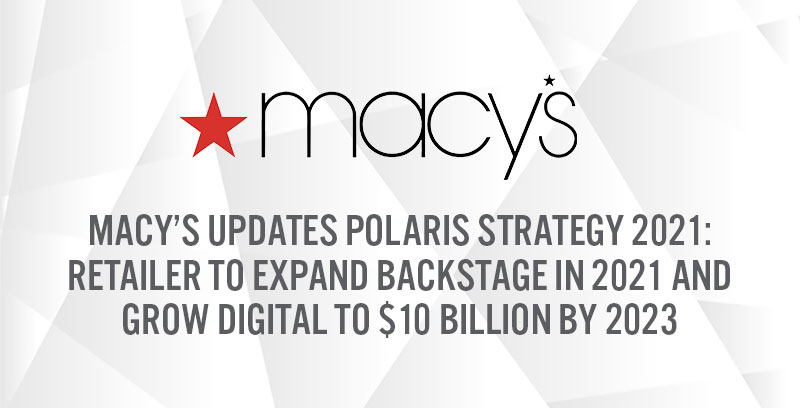 macys fall 2023 Macy's Updates Polaris Strategy 2021: Retailer To Expand Backstage And Grow Digital | Coresight Research