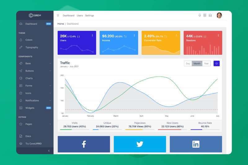 Free Bootstrap Admin Template · CoreUI for Bootstrap Free Bootstrap Admin Template · CoreUI for Bootstrap