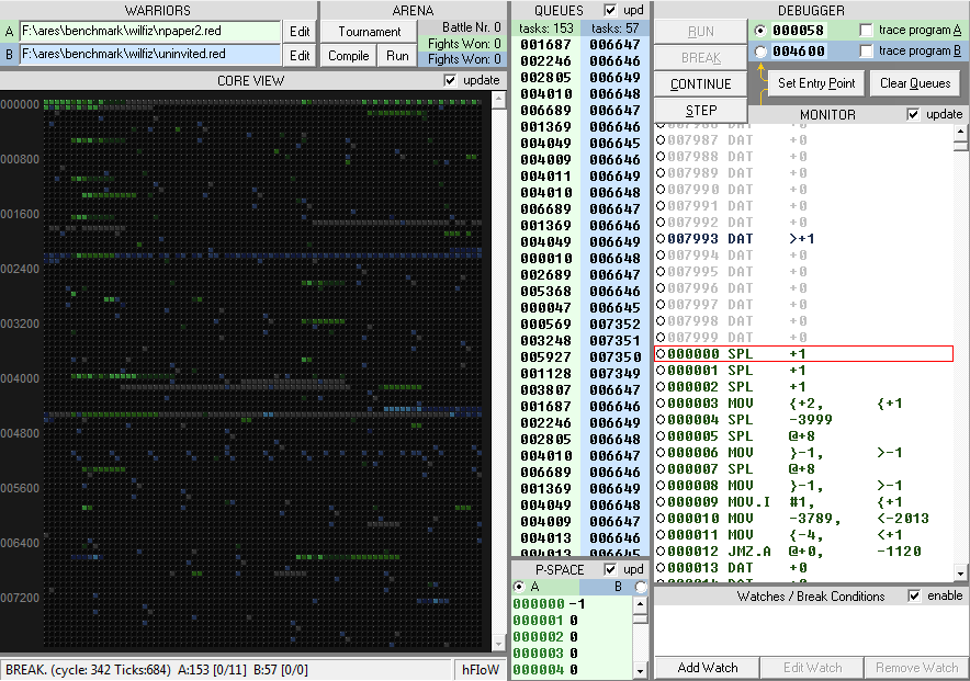 A.R.E.S. Redcode Simulator