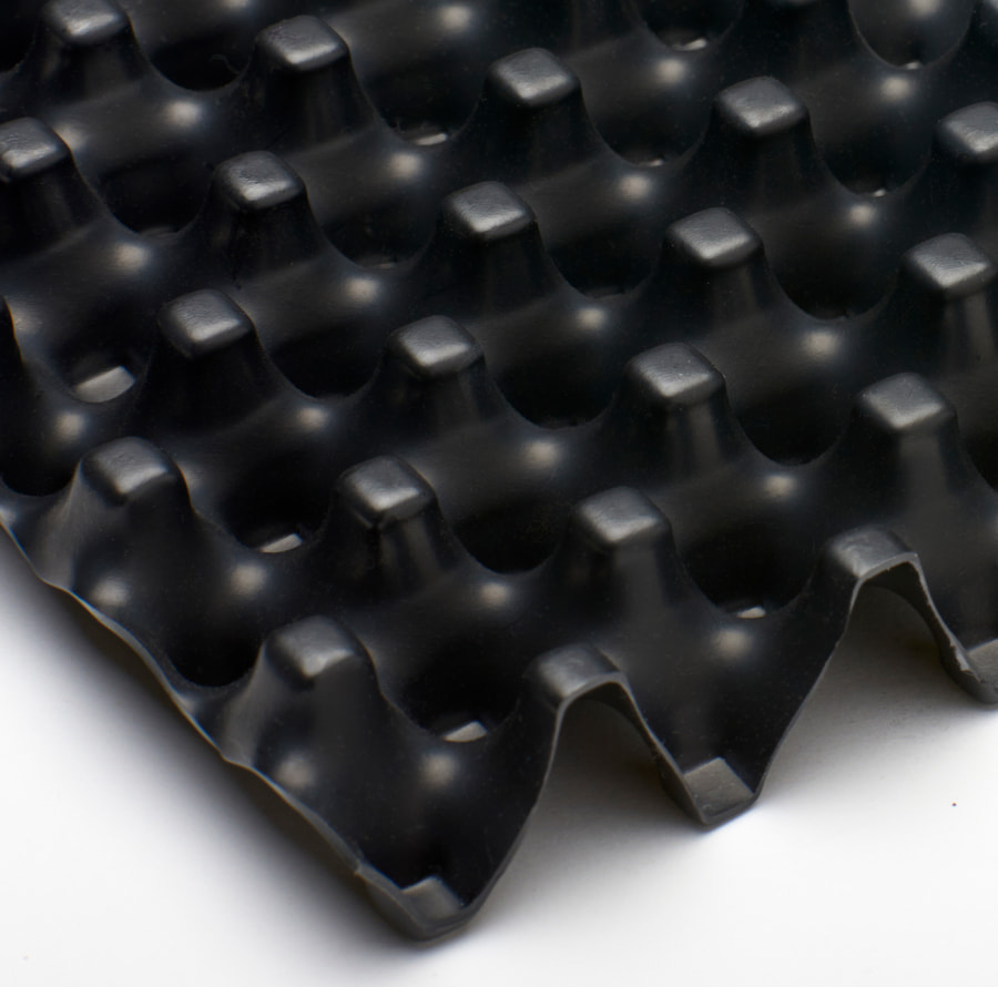 Plastic Dimpled / Cuspated Drainage Sheets Corex