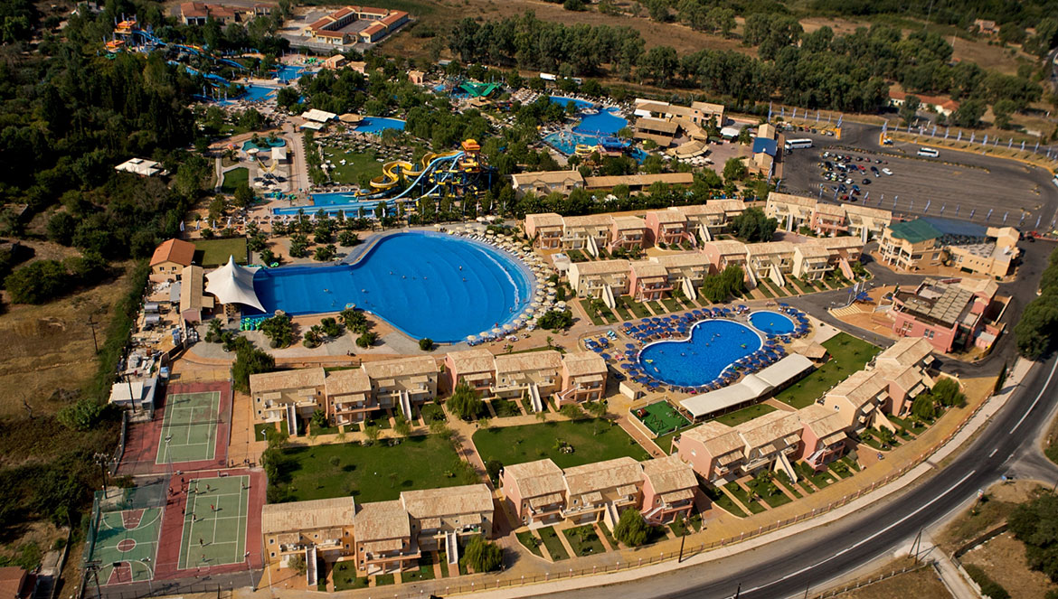 Aqualand water park in Corfu. One of the best in Europe
