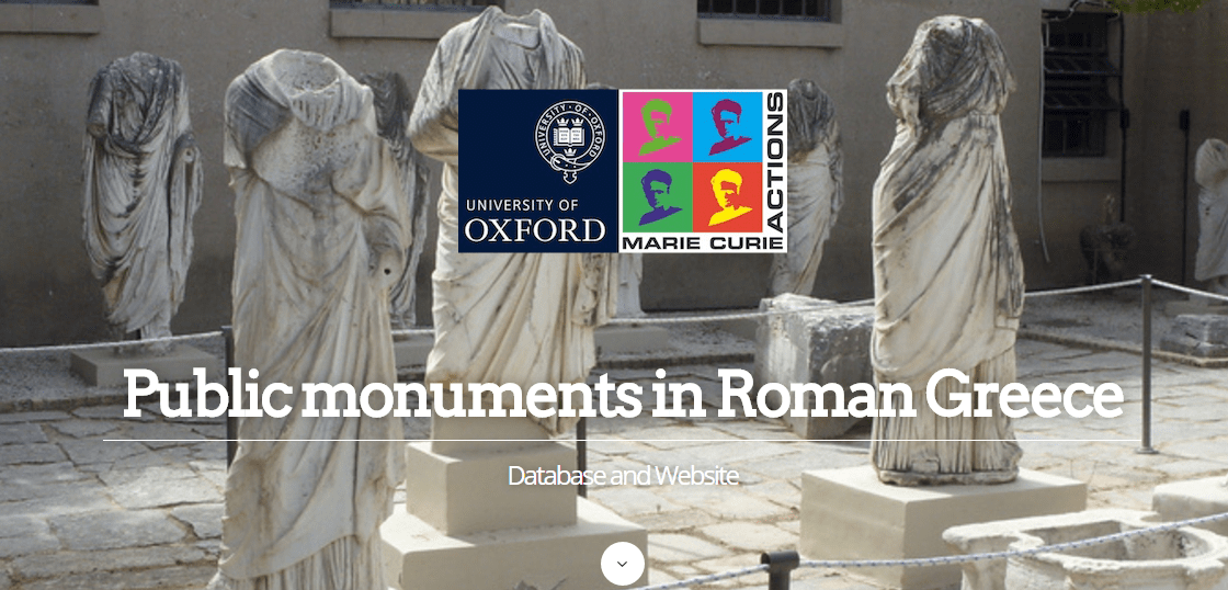Public Monuments in Roman Greece A New Database Corinthian Matters