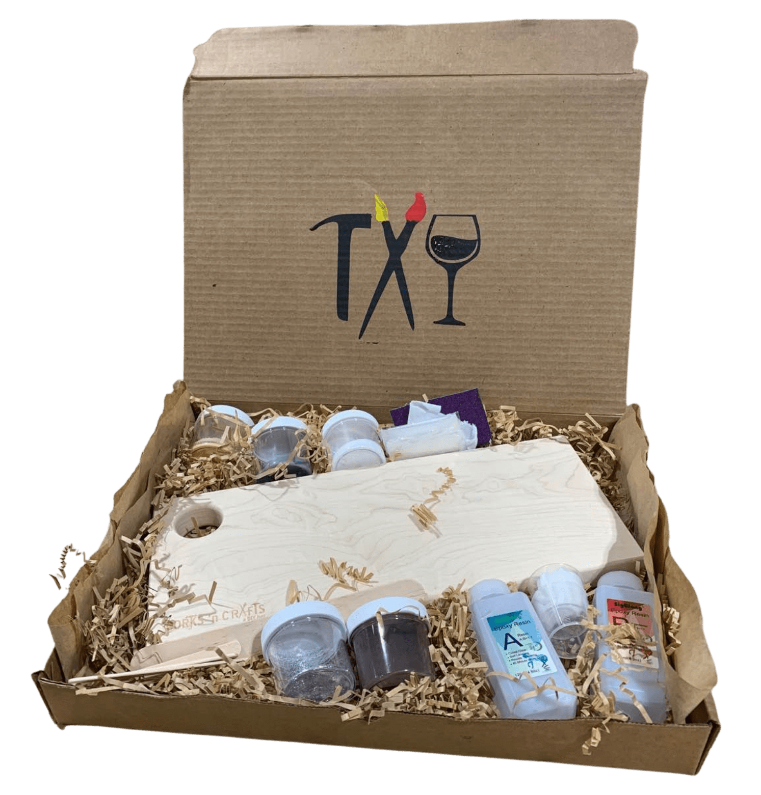 Resin Cheese Board To Go Kit Corks 'n Crafts