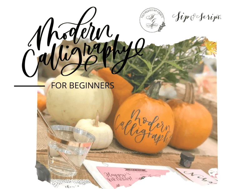 Sip & Script Modern Calligraphy for Beginners Corks 'n Crafts