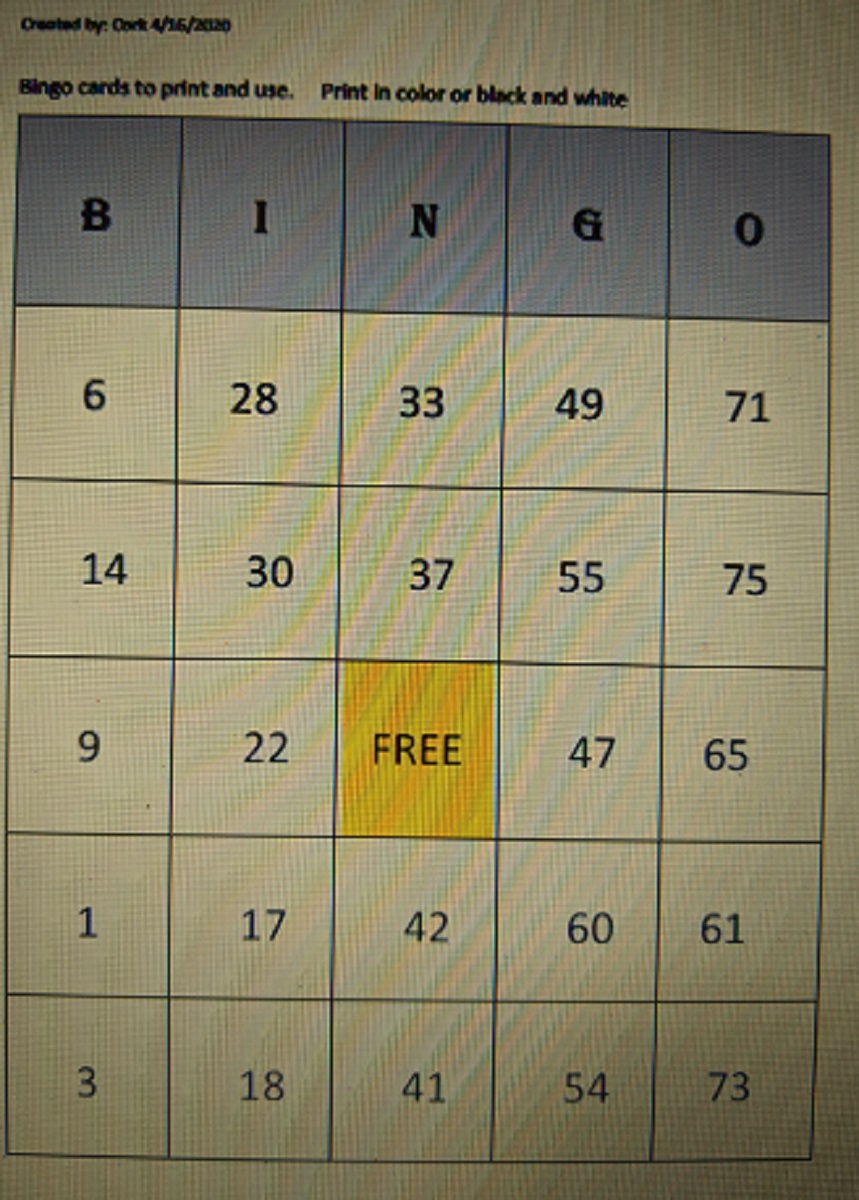 Bingo Game Kit Printable Download CORKSSTUFF Downloadable Bingo kit.