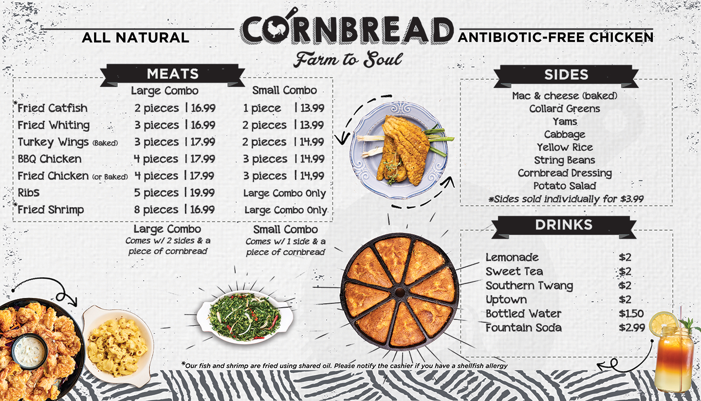 Menu Best Soul Food Restaurant Serving Natural Soul Food Every Day