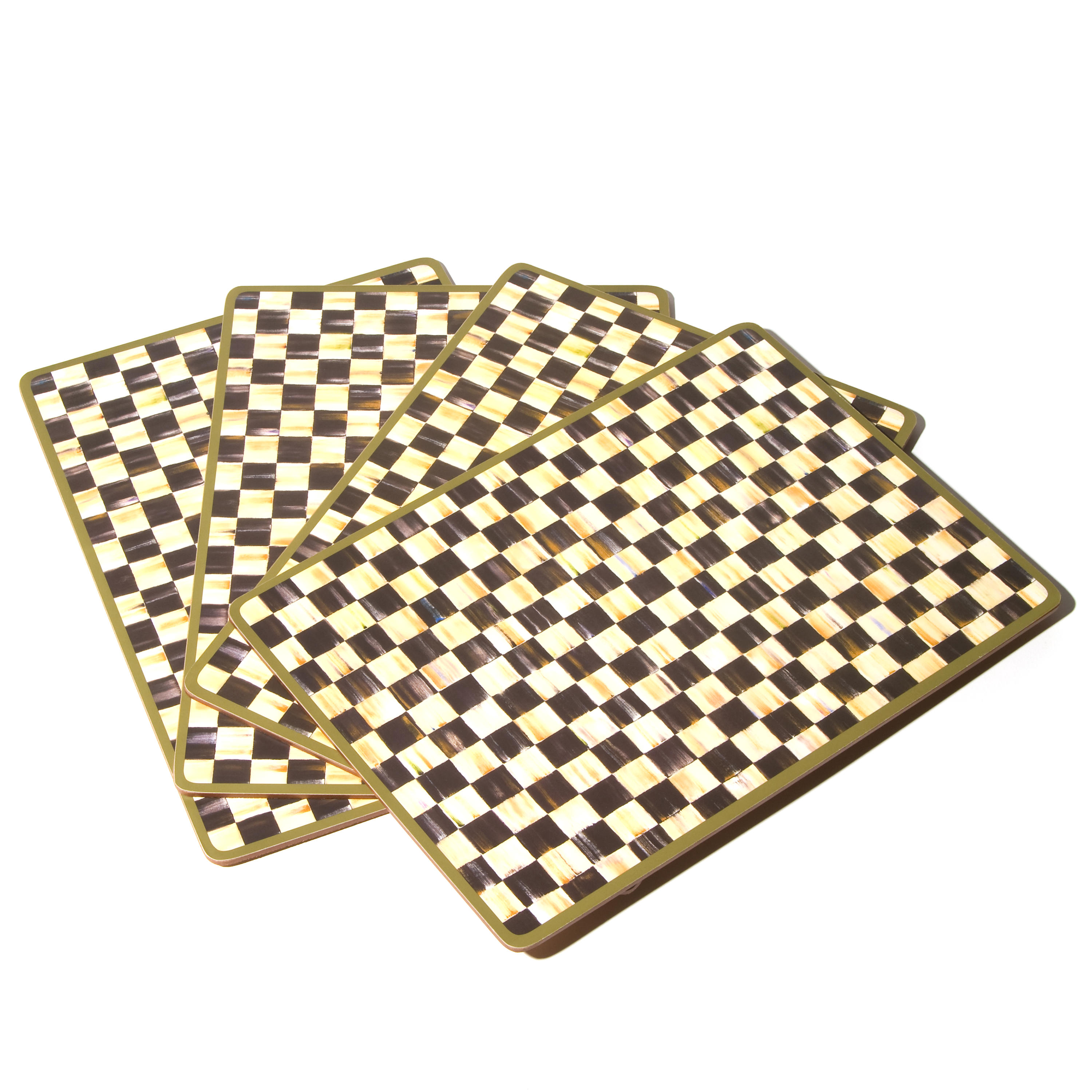 Courtly Check Cork Back Placemats Set of 4 Cornelia Park
