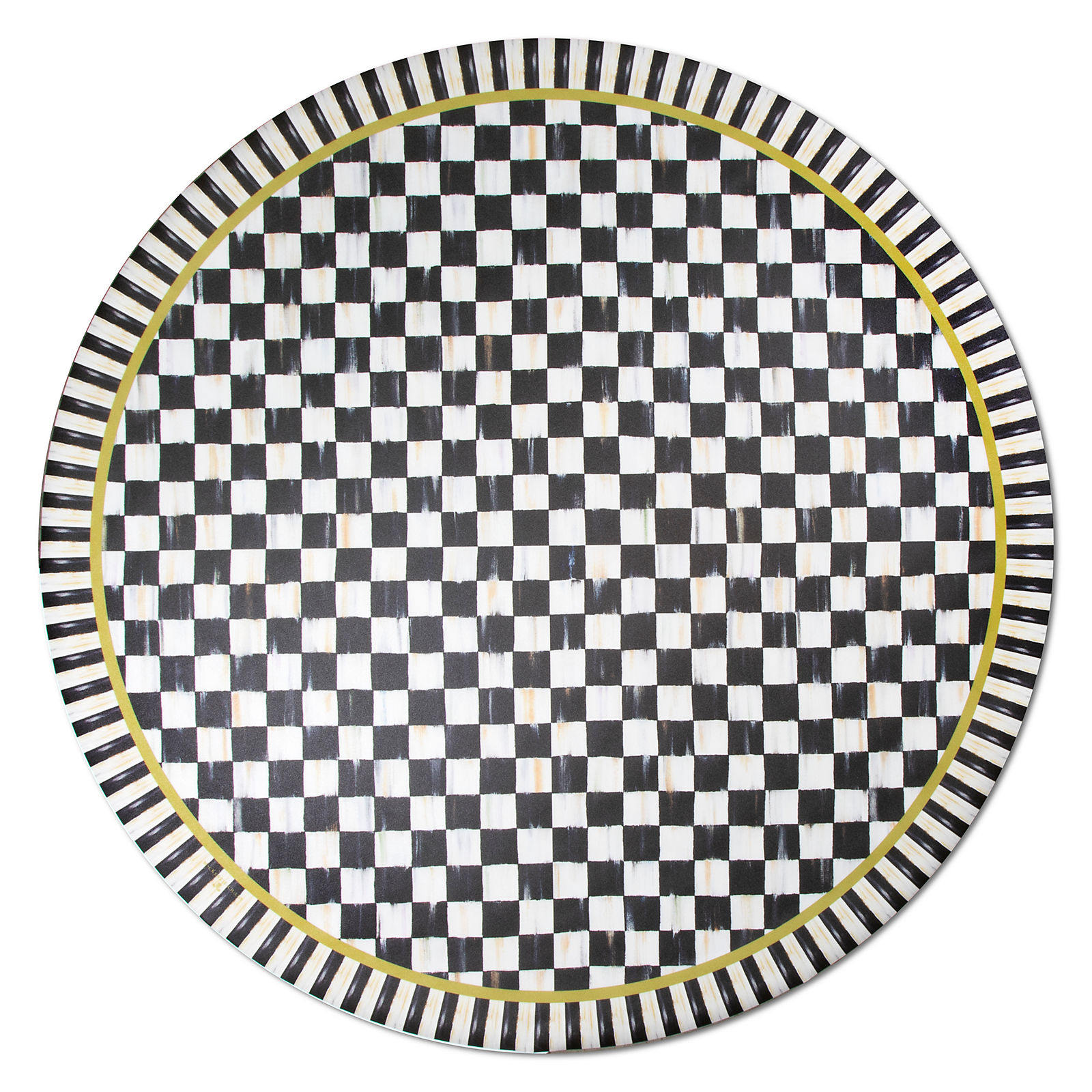 Courtly Check Floor Mat 6' Round Cornelia Park