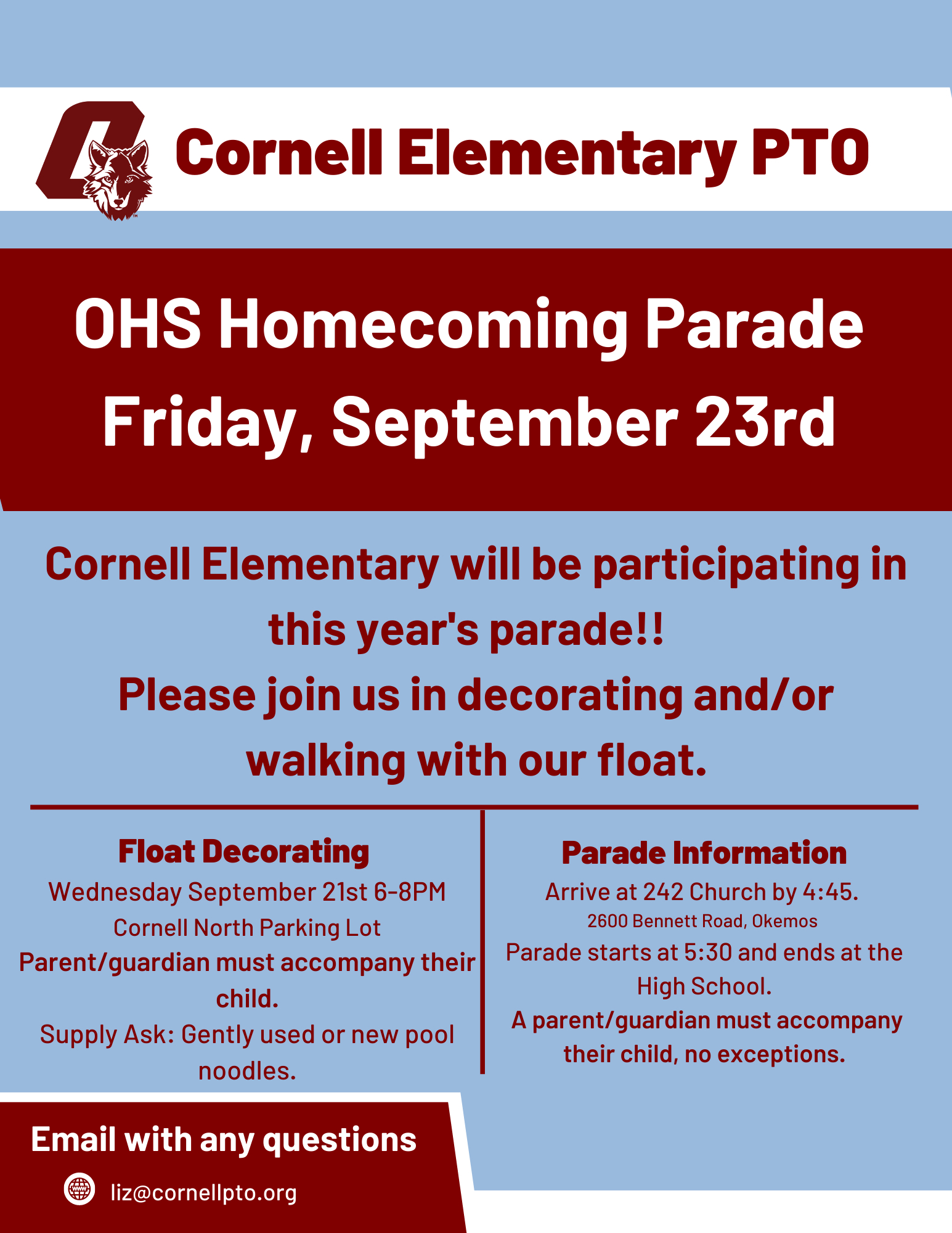 Cornell Kids at Cornell Elementary PTO