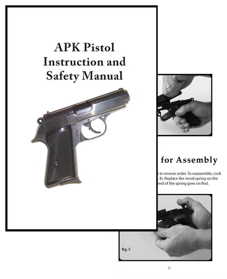 APK Pistol Instruction And Safety Manual Cornell Publications