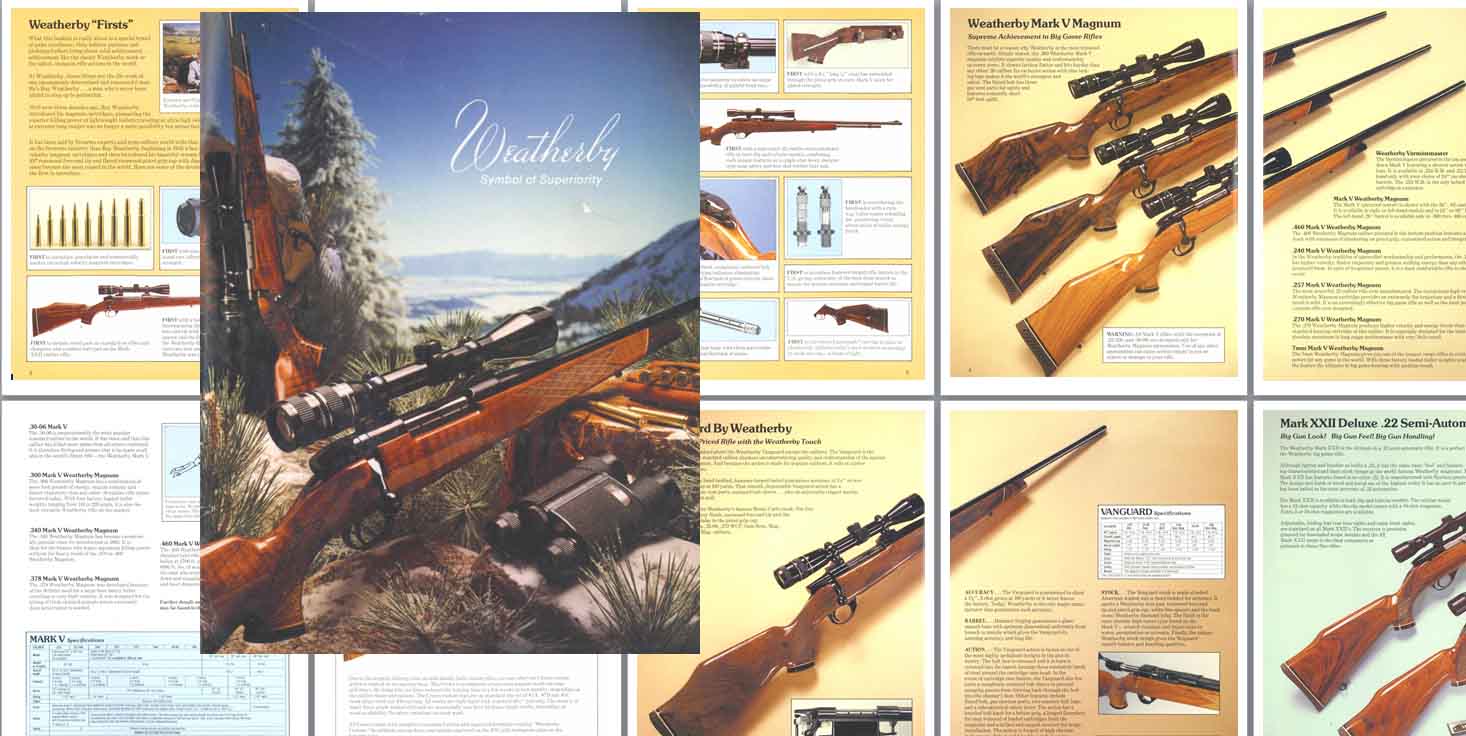 Weatherby 1983 Gun Catalog Cornell Publications