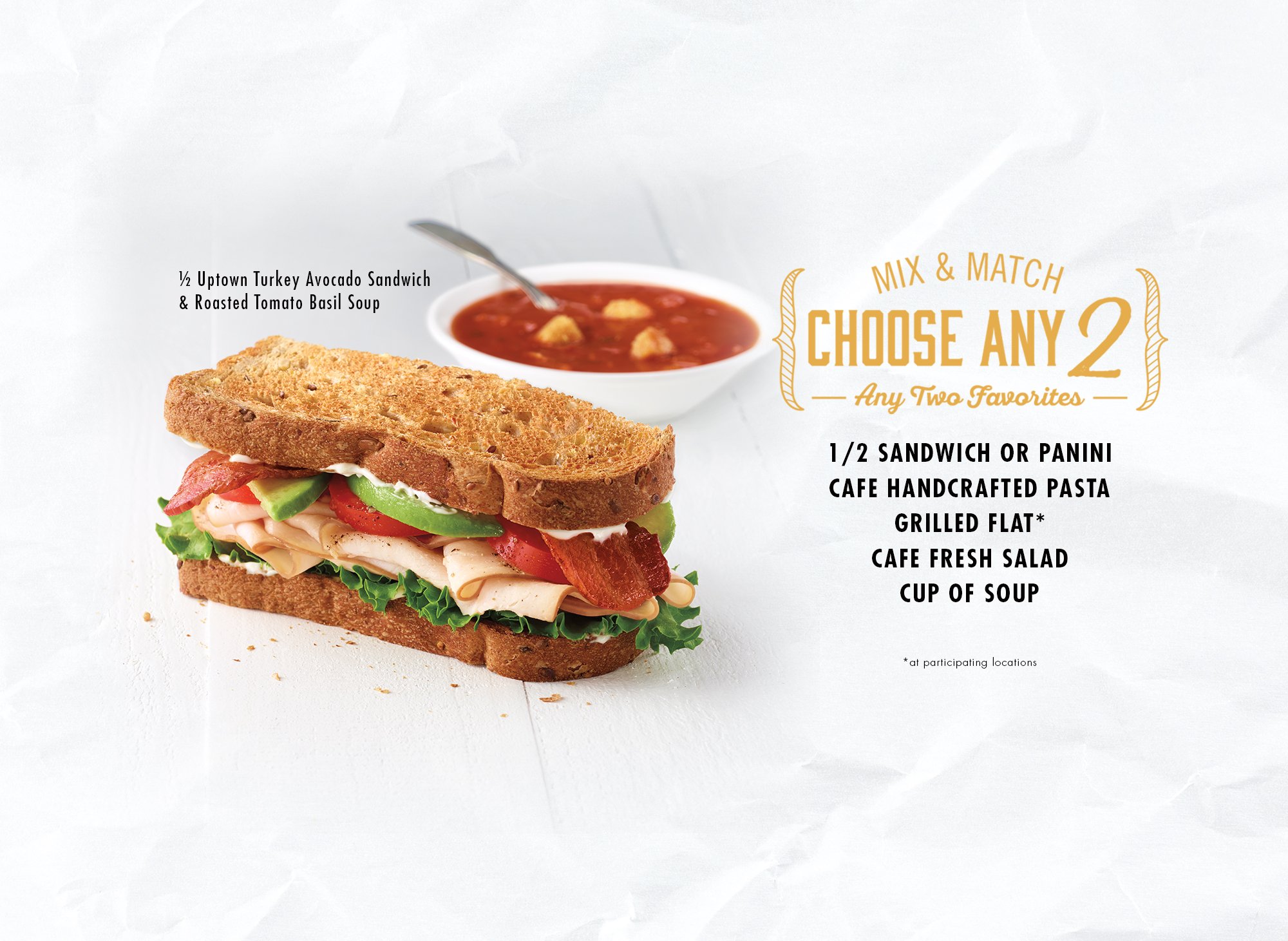 corner bakery cafe uptown turkey sandwich on harvest bread, half