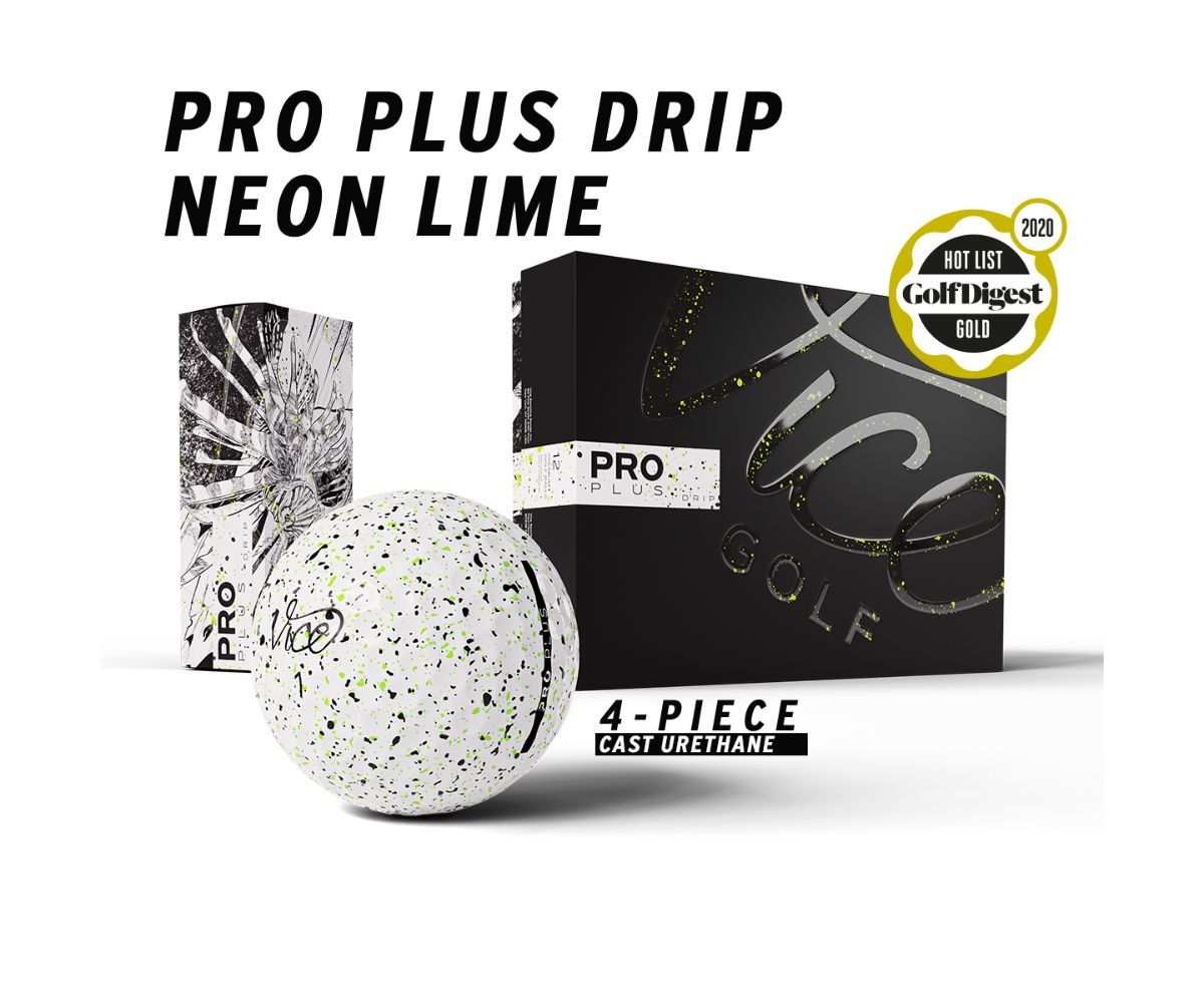 Balles Vice Pro Plus Drip Lime Performance et design