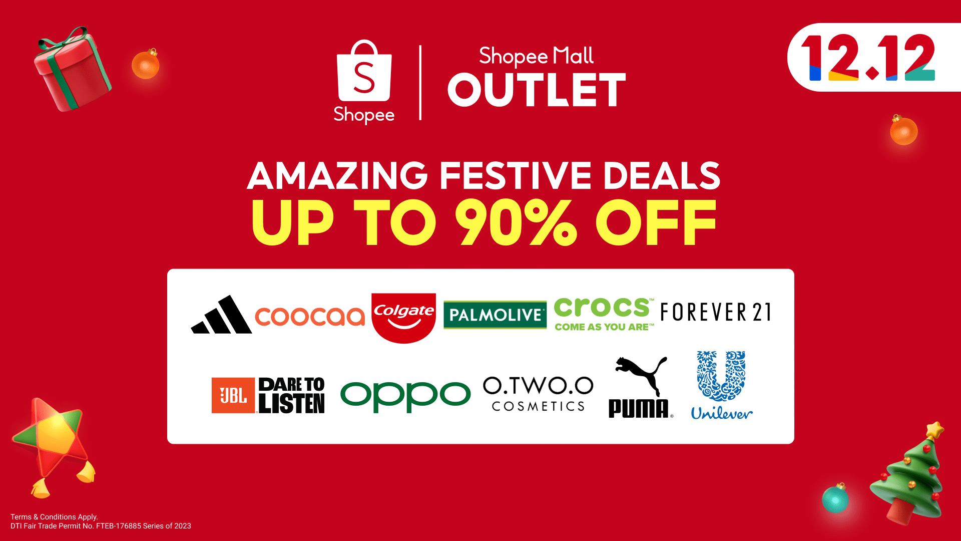 Score the bestbranded deals from Shopee Mall Outlets during the 12.12