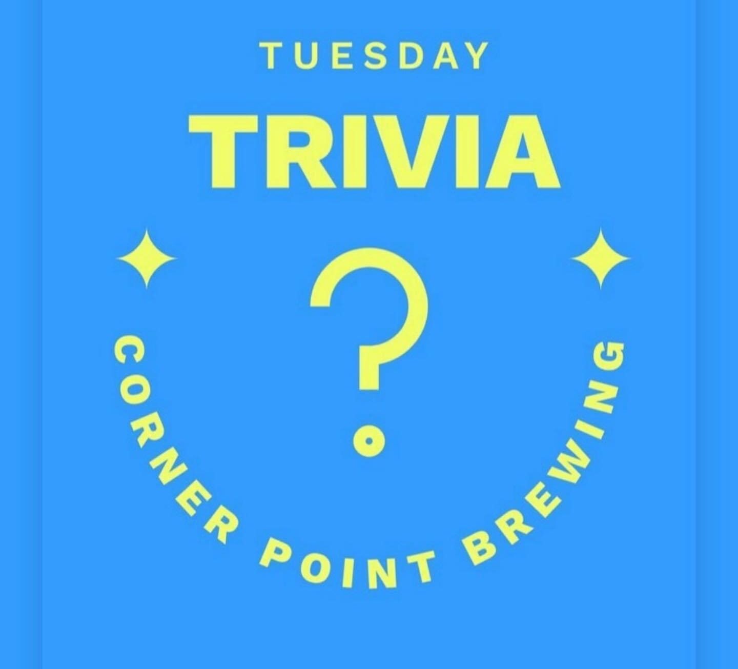 Trivia Tuesdays Corner Point Brewing Company