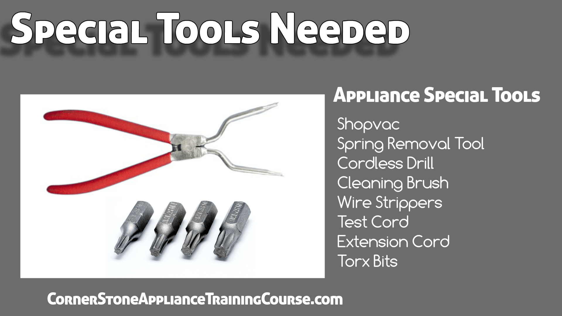 Appliance Repair Tools Appliance Technicians Toolkit Appliance